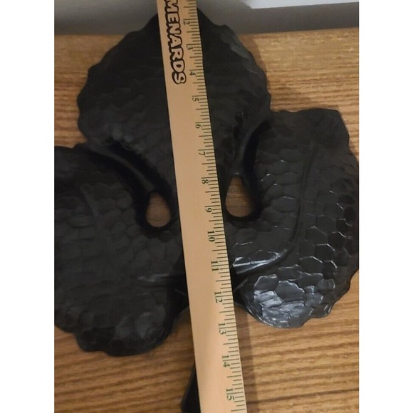 Vintage A Lucky Wish Black Leaf Serving Tray Made In USA - Picture 6 of 6